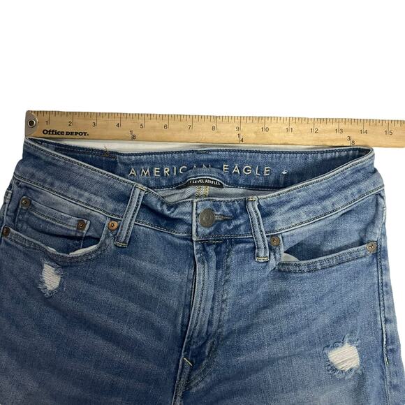 American Eagle Mens N(E)XT Level Airflex Light Distressed Slim Jeans Size 30x30 - Picture 8 of 10